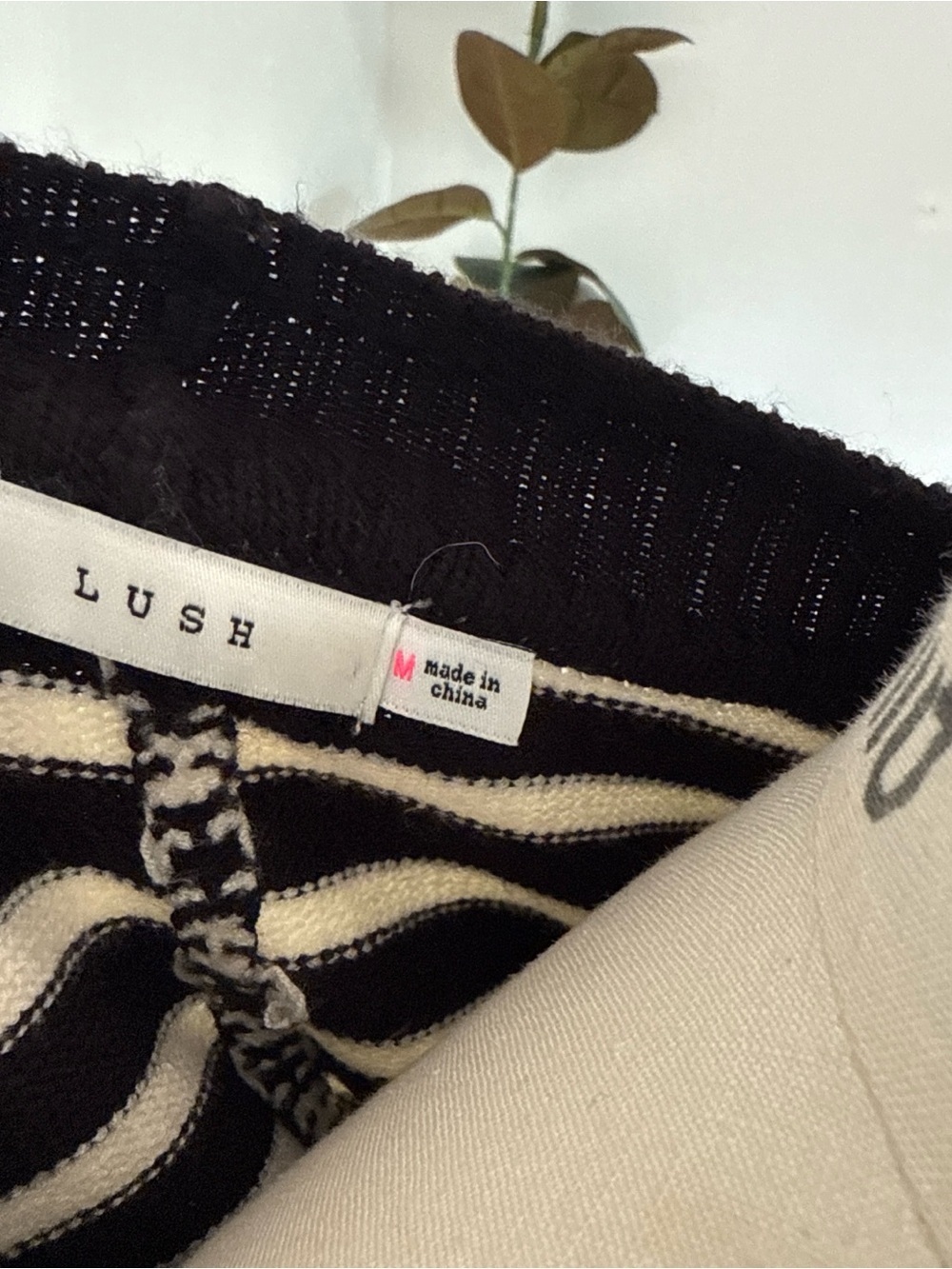 Lush Black and White Striped Crewneck Sweater - Picture 7 of 7